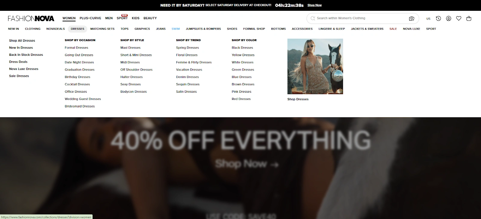 Fashion Nova Shopify Store